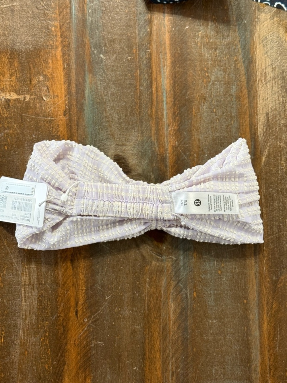 lululemon Seersucker Check Gathered Headband NWT - Picture 4 of 4